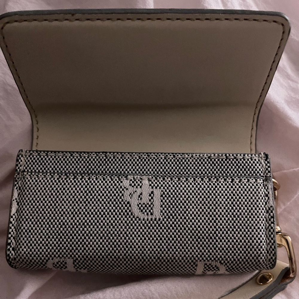 Db Card Case In Black And Cream Tweed With Cream … - image 3